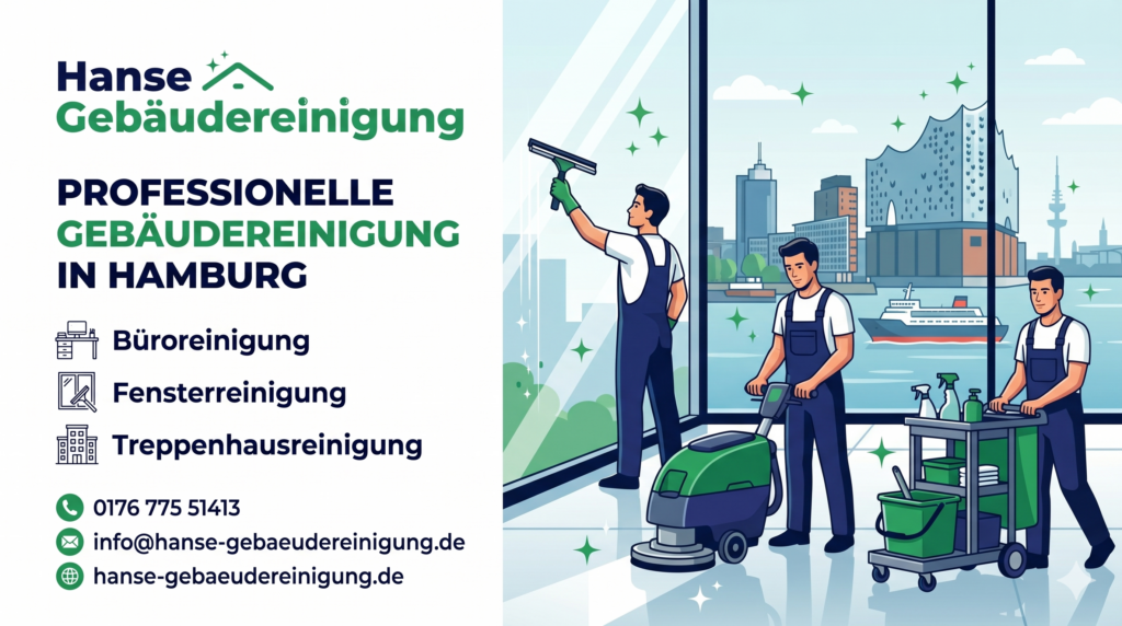 Gebäudereiniger in Hamburg: Ihr Premium-Partner für strahlende Sauberkeit – Hanse Gebäudereinigung