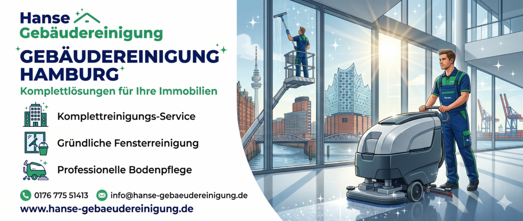 Gebäudereinigungsfirma Hamburg: Ihr Experte für strahlende Sauberkeit