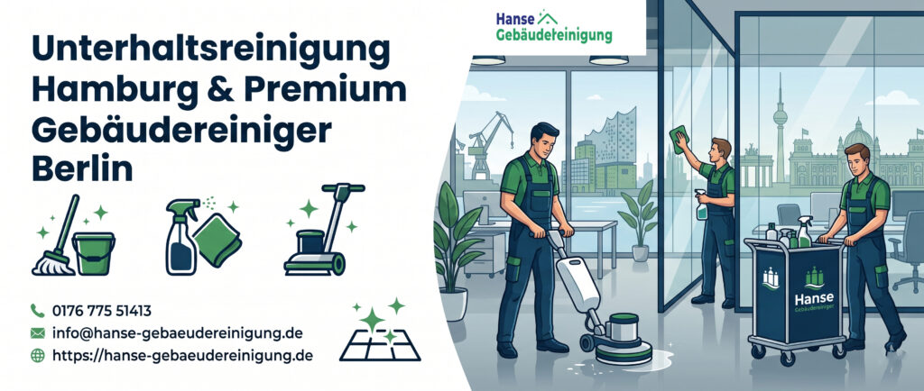 Unterhaltsreinigung Hamburg & Premium Gebäudereiniger Berlin: Ihr professioneller Reinigungsservice